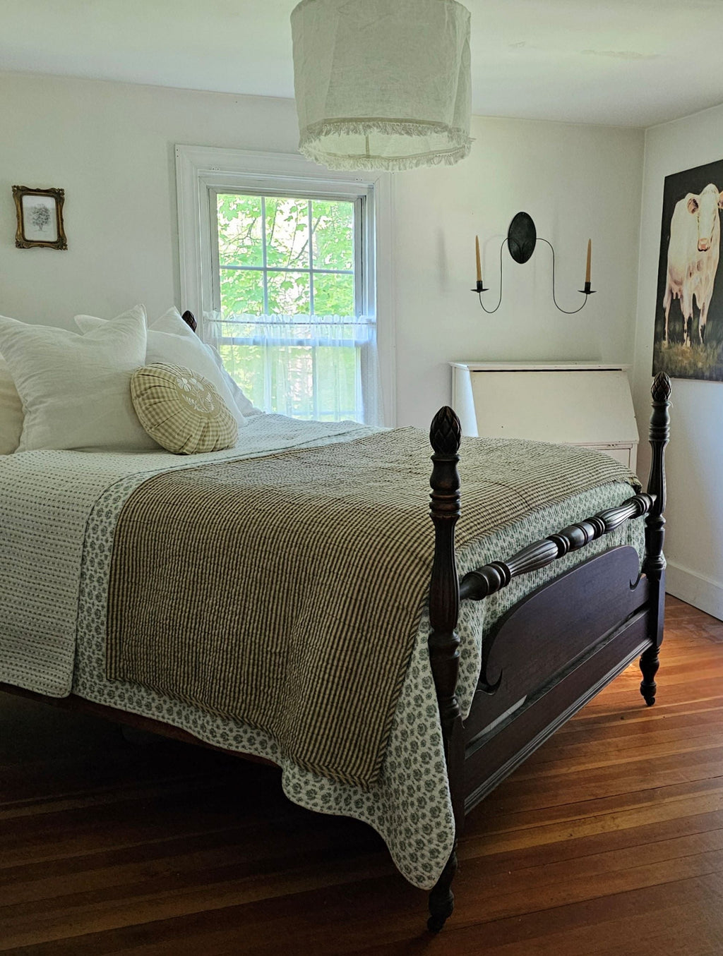 Antraciet Ticking Stripe Quilt