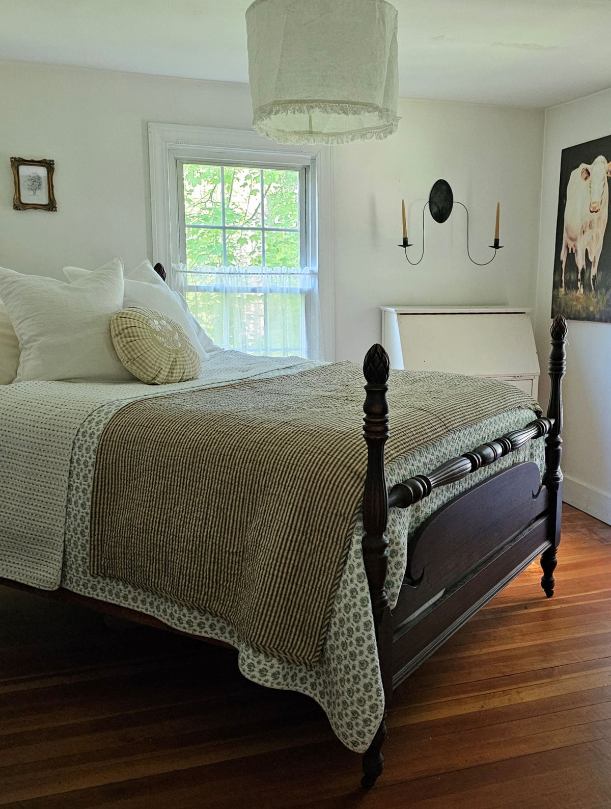 Antraciet Ticking Stripe Quilt