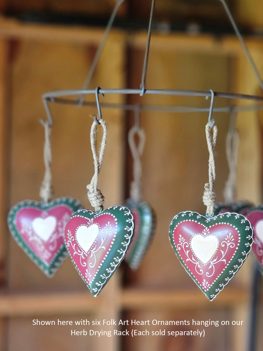 Herz-Ornament im Volkskunststil