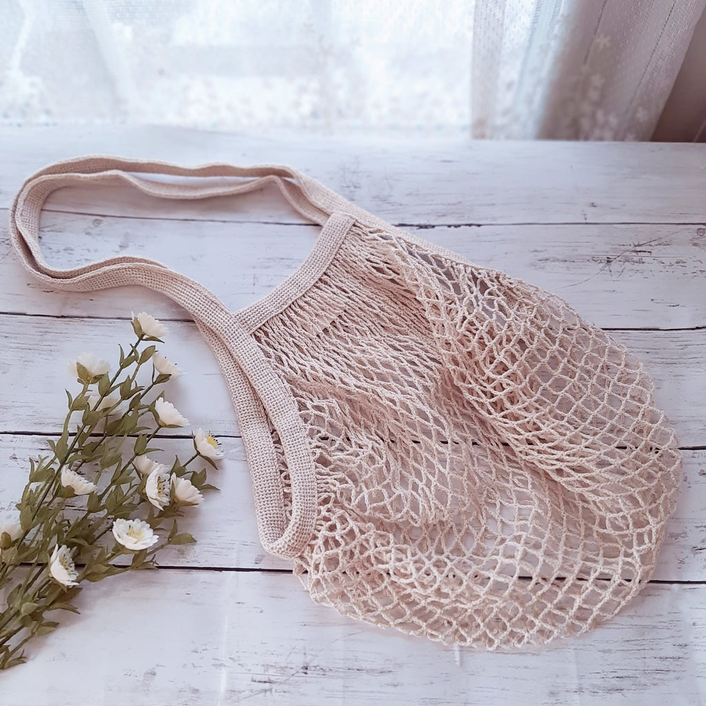 French Market String-Tragetasche mit langem Henkel