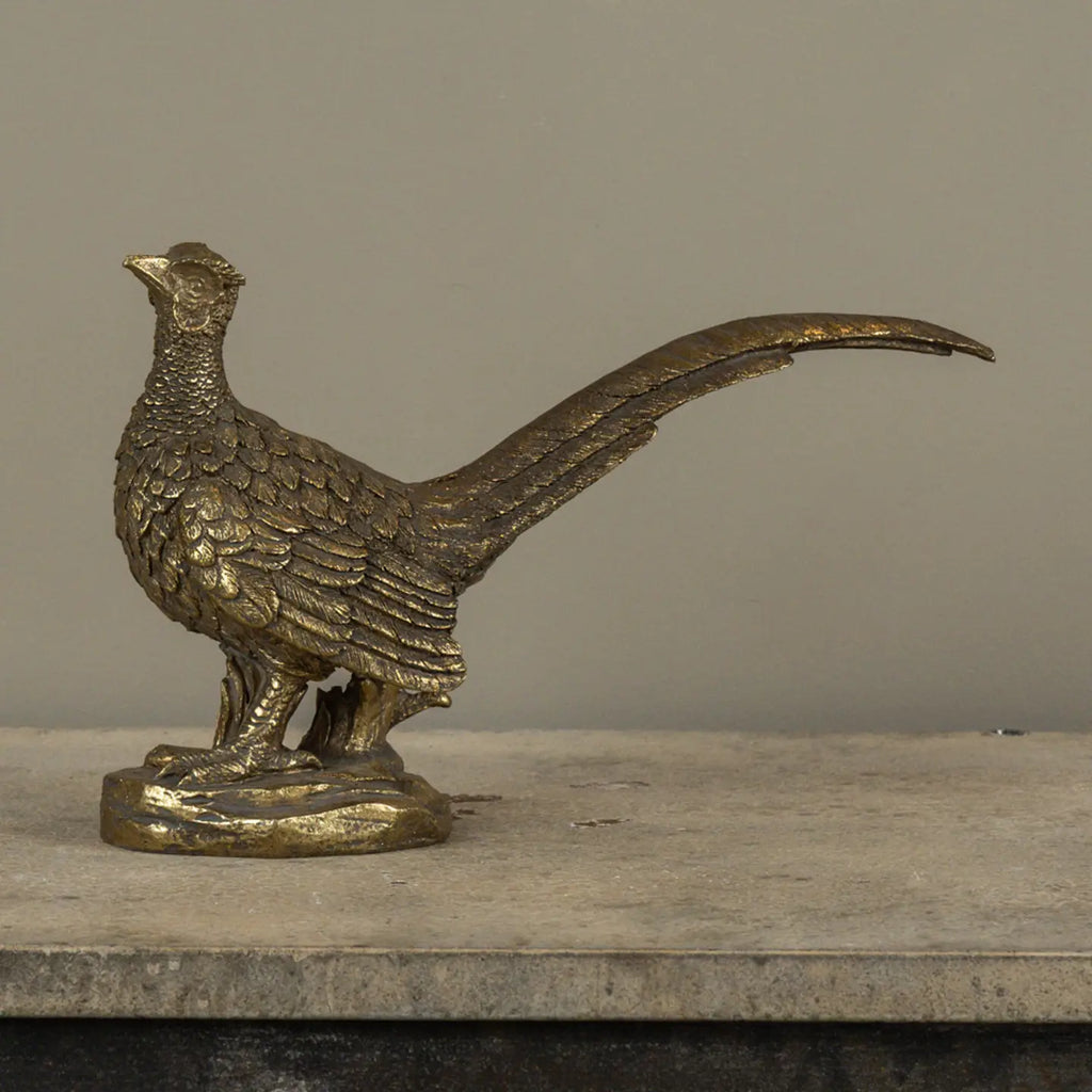 Goldfasan-Statuette aus Glas