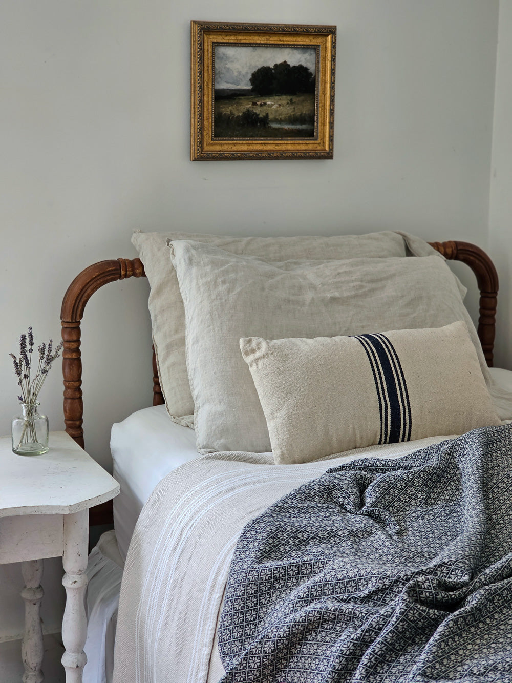 Von Wales inspirierte Kuscheldecke, Marineblau