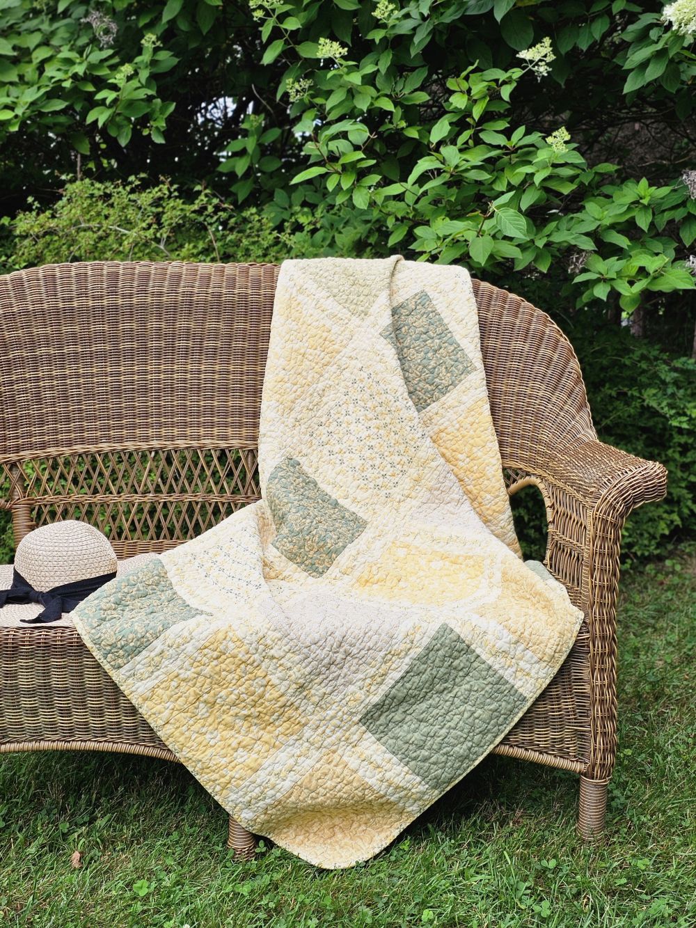 Patchwork-Quilt-Wohndecke „Prairie Meadow“