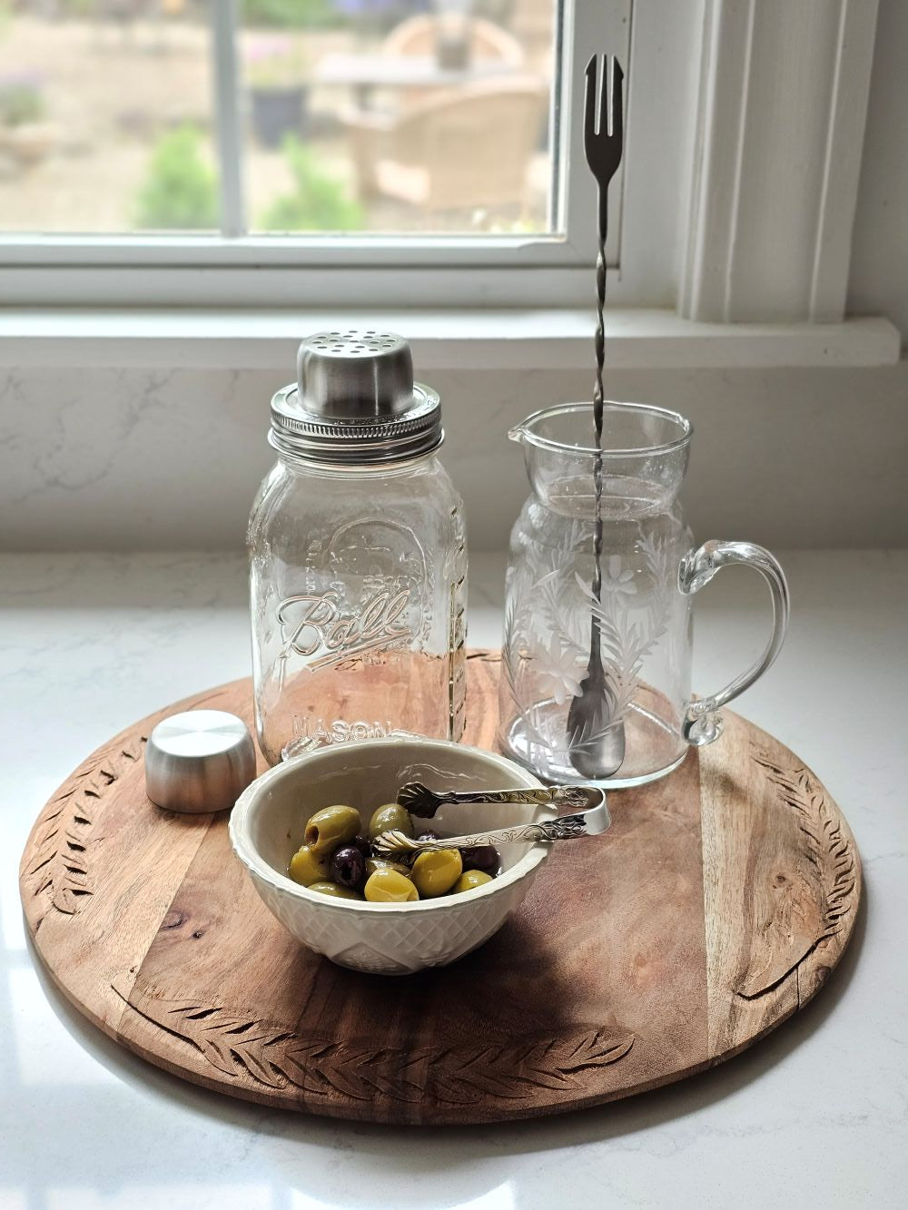 Cocktailshaker aus Edelstahl für Weckgläser mit normalem Rand