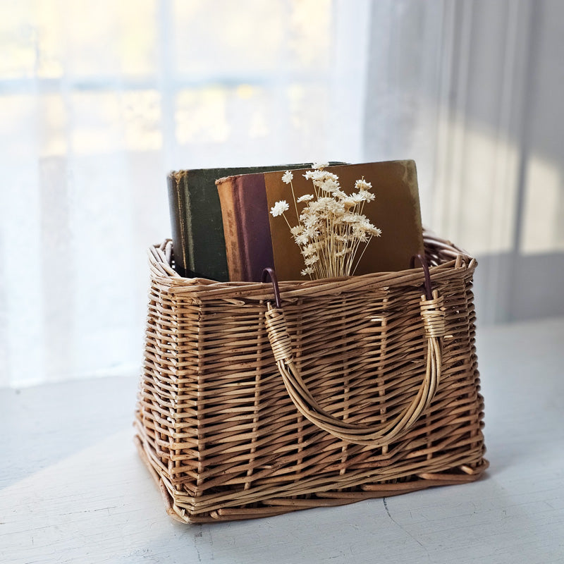 Panier cabas en osier