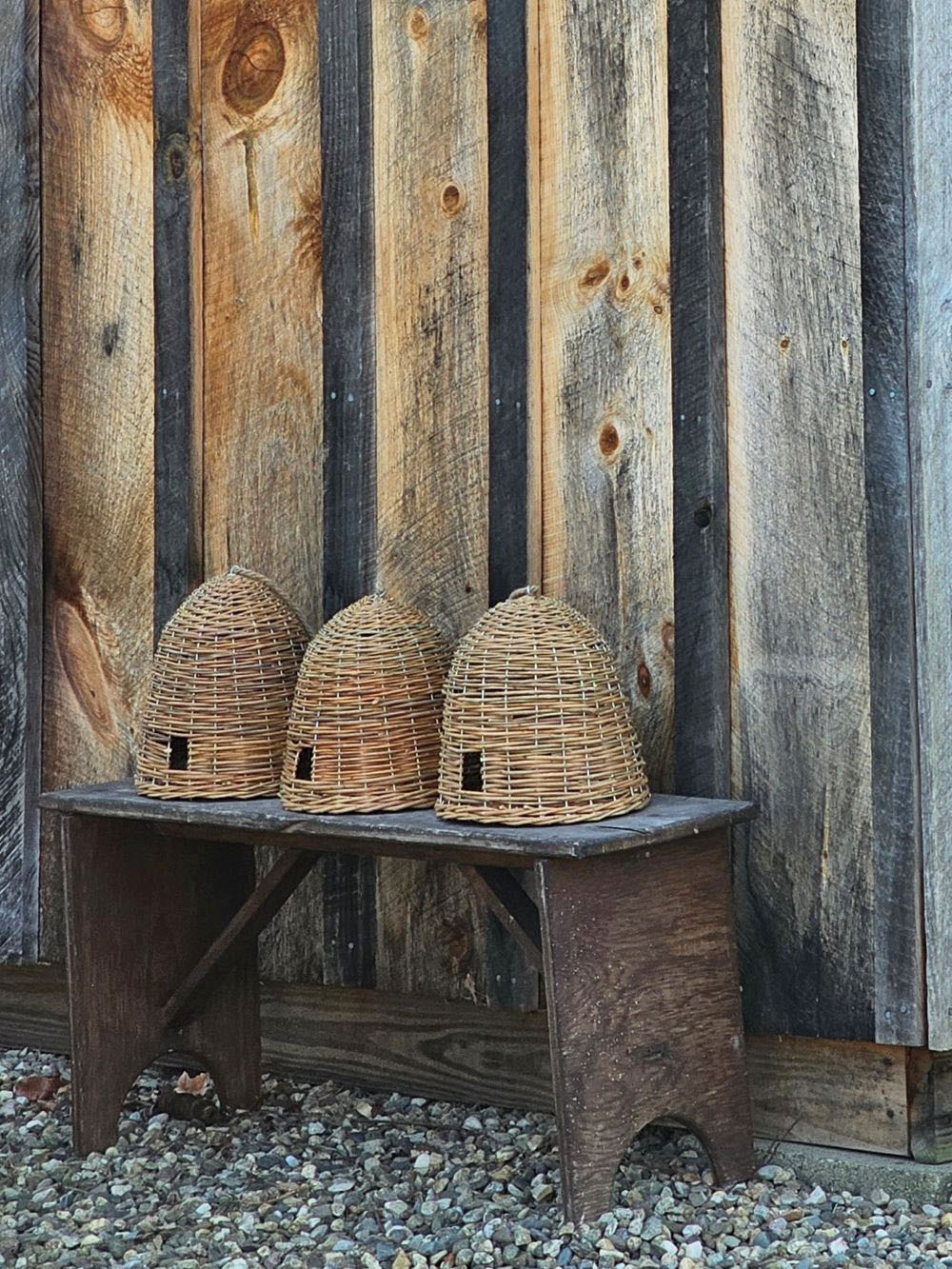Weiden-Bienenstock aus Jute