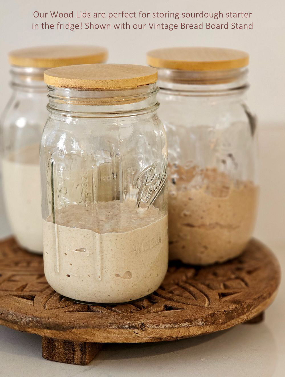 Deckel aus Holz für Mason Jars