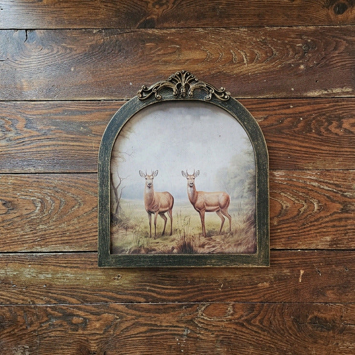 Art mural encadré à l’effigie de cerfs